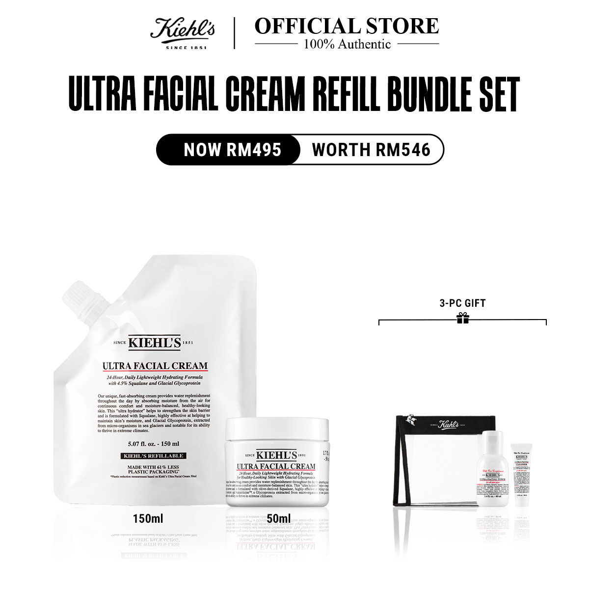 Ultra Facial Cream Refill Bundle