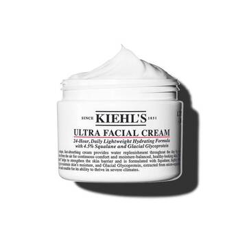 Kiehl's Ultra Facial Cream With 4.5% Squalane Provides 72-hour Hydration For A Strong Skin Barrier 50ml