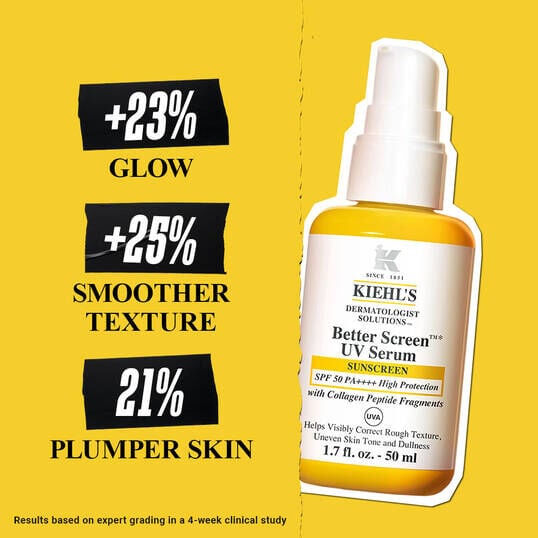 Better Screen™ UV Serum SPF 50 PA++++, Lightweight Facial Sunscreen with Collagen Peptide