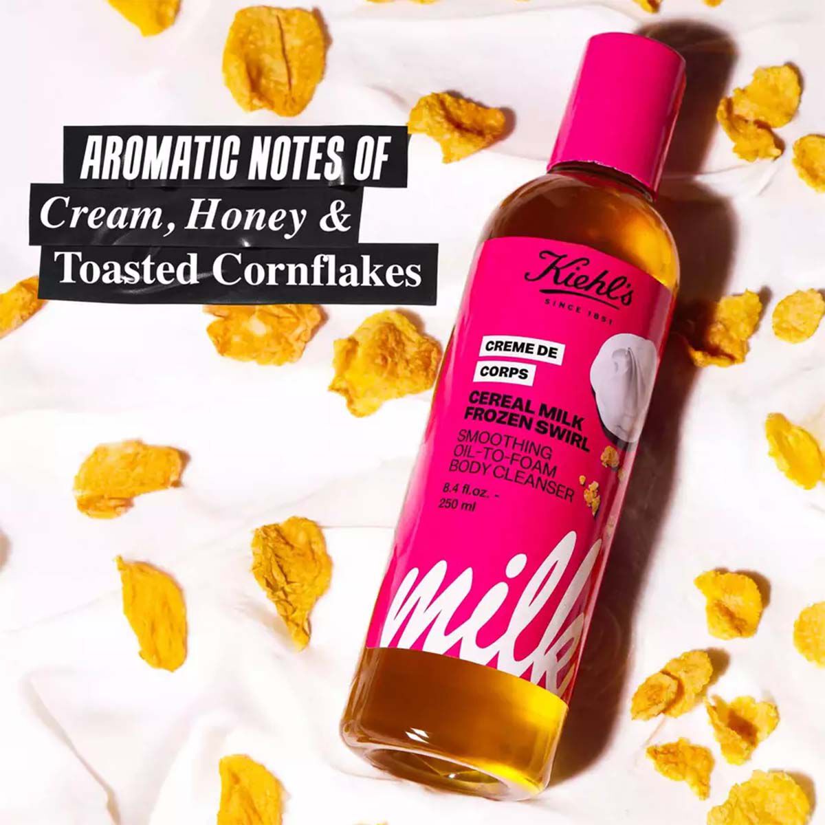 Kiehl's x Milk Bar - Creme De Corps Cereal Milk Frozen Swirl Oil to-Foam Body Cleanser