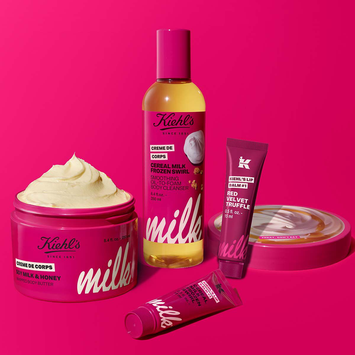 Kiehl's x Milk Bar - Creme De Corps Cereal Milk Frozen Swirl Oil to-Foam Body Cleanser