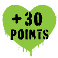 +50 points spray heart