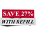 Save 30% with Refill