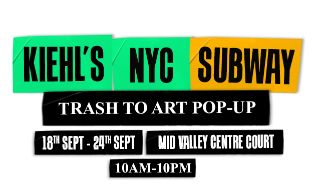 Visit Kiehl's NYC Subway trash to art pop-up
